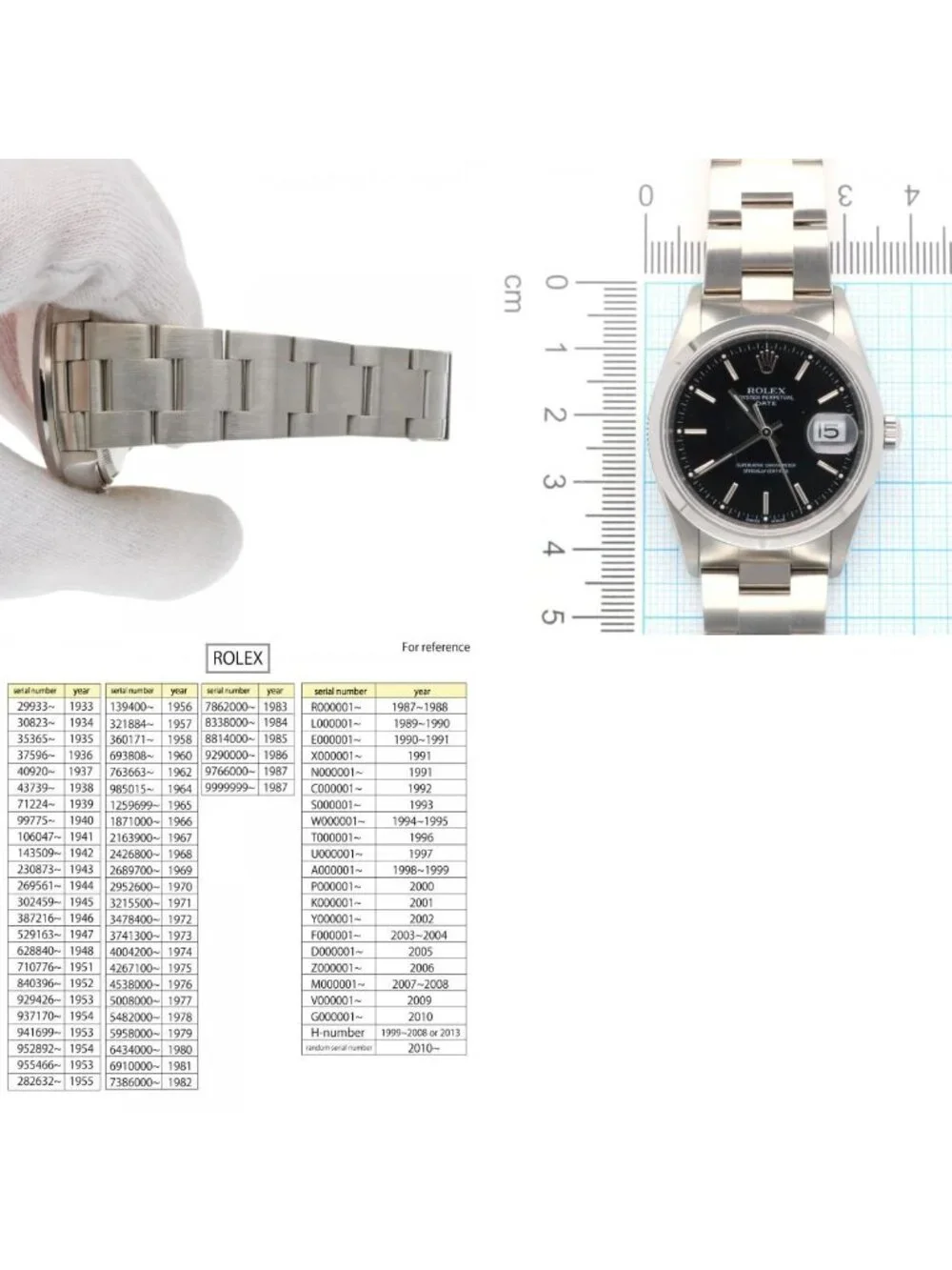 Rolex Date Oistar Watch Clock Automatic Winding Re Polished Second